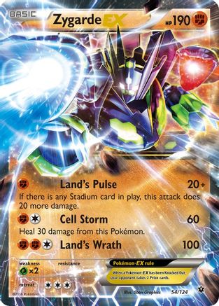 Zygarde EX 054/124 [XY  Fates Collide]  - Holofoil