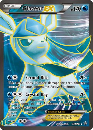 Glaceon EX (Full Art) 116/124 [XY  Fates Collide]  - Holofoil