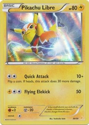 Pikachu Libre (30 030/30 [XY Trainer Kit Pikachu Libre & Suicune]  - Holofoil