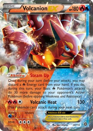 Volcanion EX 026/114 [XY  Steam Siege]  - Holofoil