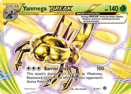 Yanmega BREAK 008/114 [XY  Steam Siege]  - Holofoil