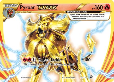 Pyroar BREAK 024/114 [XY  Steam Siege]  - Holofoil