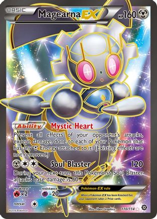 Magearna EX (Full Art) 110/114 [XY  Steam Siege]  - Holofoil