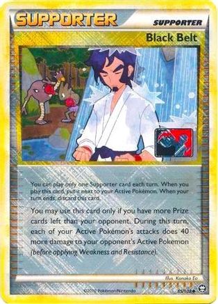Black Belt 085/102 [League & Championship Cards]  - Reverse Holofoil