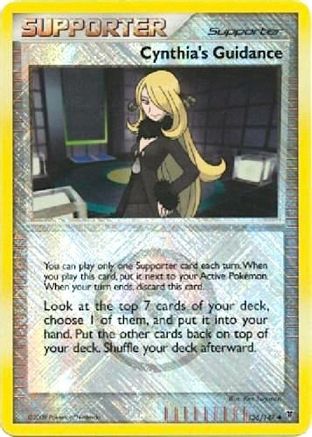 Cynthia's Guidance 136/147 [League & Championship Cards]  - Reverse Holofoil