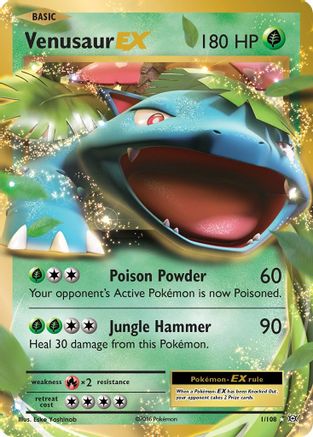 Venusaur EX 001/108 [XY  Evolutions]  - Holofoil
