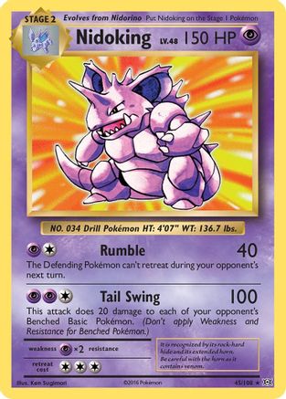 Nidoking 045/108 [XY  Evolutions]  - Holofoil