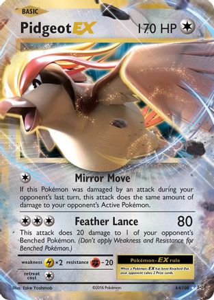 Pidgeot EX 064/108 [XY  Evolutions]  - Holofoil