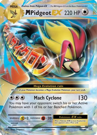M Pidgeot EX 065/108 [XY  Evolutions]  - Holofoil
