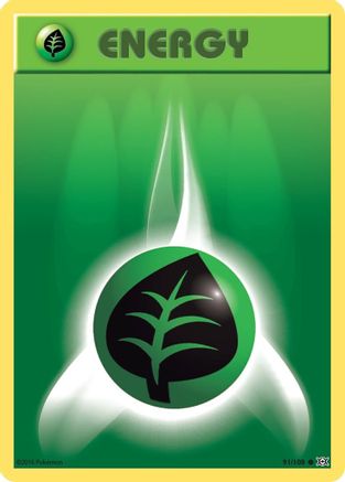 Grass Energy 091/108 [XY  Evolutions]  - Reverse Holofoil