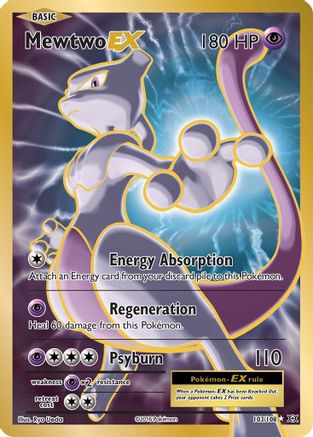 Mewtwo EX (Full Art) 103/108 [XY  Evolutions]  - Holofoil