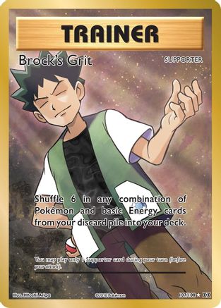Brock's Grit (Full Art) 107/108 [XY  Evolutions]  - Holofoil