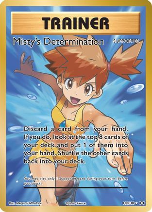 Misty's Determination (Full Art) 108/108 [XY  Evolutions]  - Holofoil