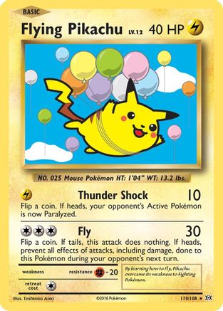 Flying Pikachu 110/108 [XY  Evolutions]