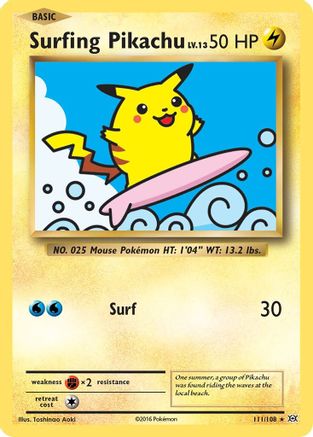 Surfing Pikachu 111/108 [XY  Evolutions]