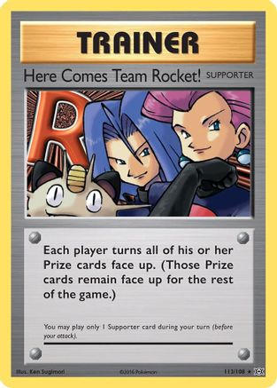 Here Comes Team Rocket! 113/108 [XY  Evolutions]