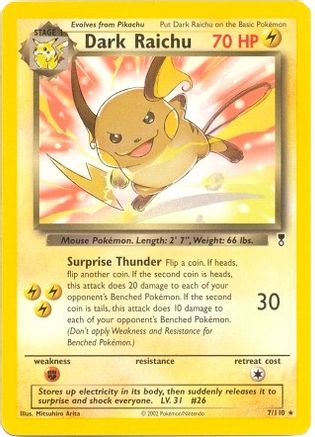 Dark Raichu 007/110 [Deck Exclusives]