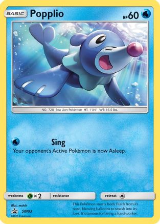 Popplio SM03 [SM Promos]  - Holofoil