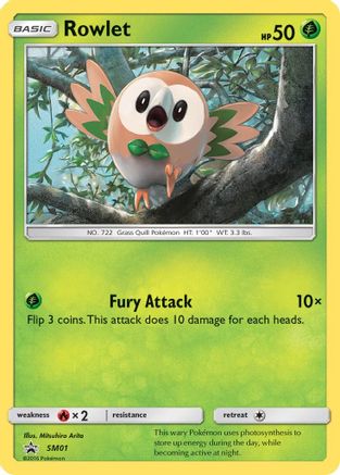 Rowlet SM01 [SM Promos]  - Holofoil