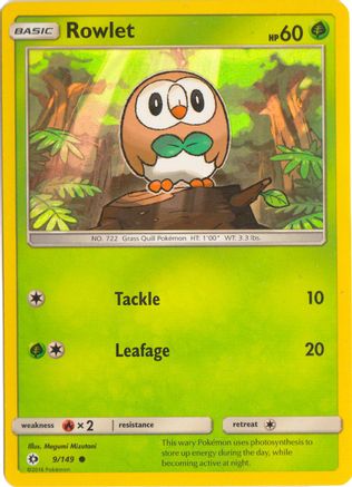 Rowlet 009/149 [Miscellaneous Cards & Products]  - Holofoil