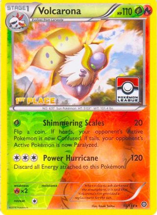 Volcarona 015/114 [League & Championship Cards]  - Reverse Holofoil