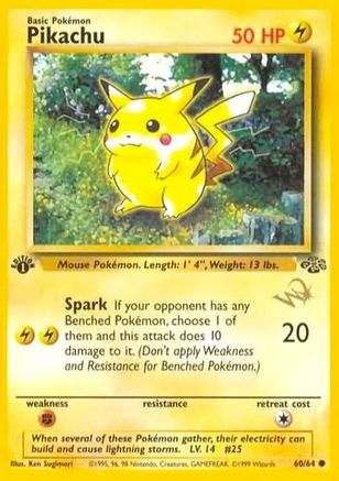 Pikachu [W Stamped] 060/64 [WoTC Promo]
