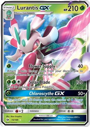 Lurantis GX 015/149 [SM Base Set]  - Holofoil