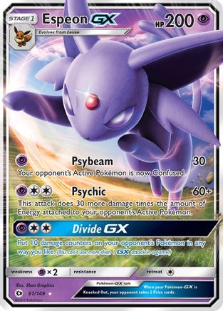 Espeon GX 061/149 [SM Base Set]  - Holofoil