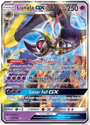 Lunala GX 066/149 [SM Base Set]  - Holofoil