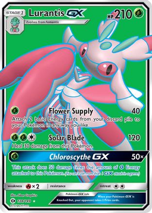 Lurantis GX (Full Art) 138/149 [SM Base Set]  - Holofoil