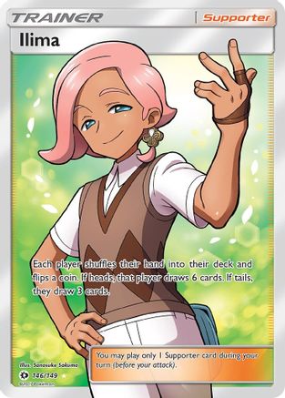 Ilima (Full Art) 146/149 [SM Base Set]  - Holofoil
