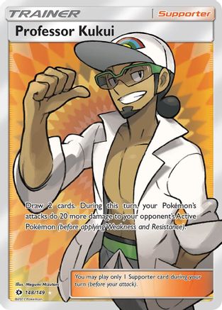 Professor Kukui (Full Art) 148/149 [SM Base Set]  - Holofoil