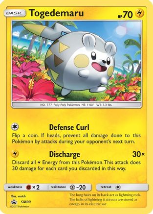 Togedemaru SM09 [SM Promos]  - Holofoil
