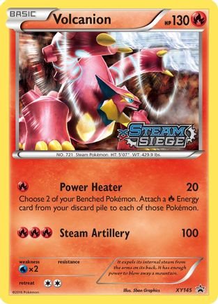 Volcanion (XY Steam Siege Prerelease) XY145 [XY Promos]  - Holofoil