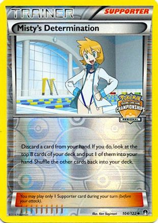 Misty's Determination 104/122 [League & Championship Cards]  - Reverse Holofoil