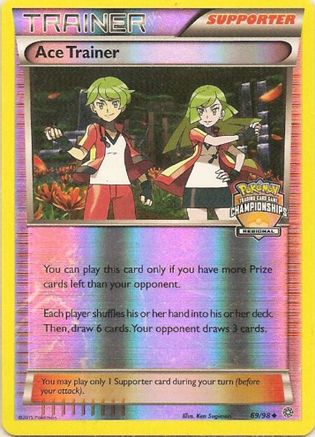 Ace Trainer 069/98 [League & Championship Cards]  - Reverse Holofoil