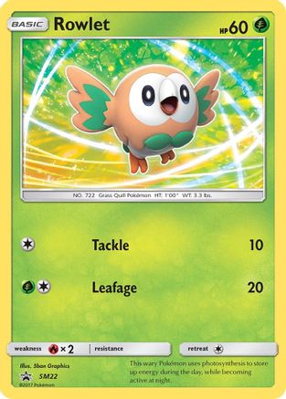 Rowlet SM22 [SM Promos]  - Holofoil