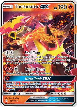 Turtonator GX 018/145 [SM  Guardians Rising]  - Holofoil