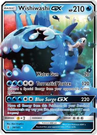 Wishiwashi GX 038/145 [SM  Guardians Rising]  - Holofoil