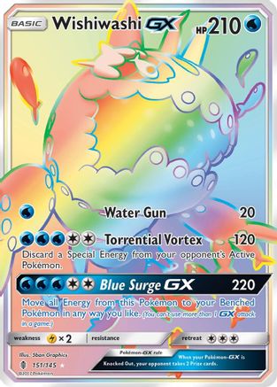 Wishiwashi GX (Secret) 151 [SM  Guardians Rising]  - Holofoil