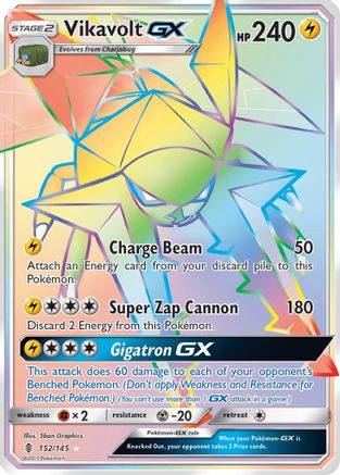 Vikavolt GX (Secret) 152 [SM  Guardians Rising]  - Holofoil