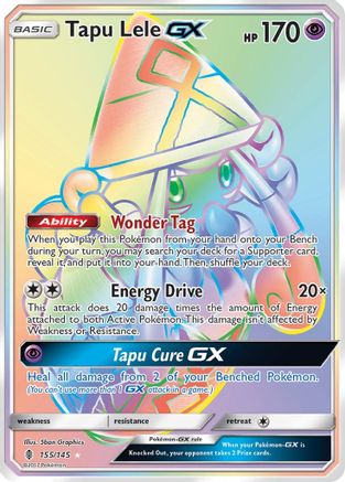 Tapu Lele GX (Secret) 155 [SM  Guardians Rising]  - Holofoil