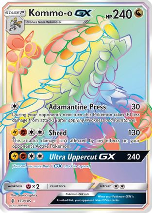 Kommo-o GX (Secret) 159 [SM  Guardians Rising]  - Holofoil