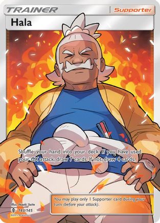 Hala (Full Art) 143/145 [SM  Guardians Rising]  - Holofoil
