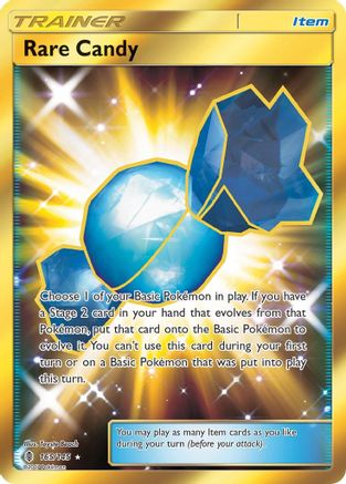 Rare Candy (Secret) 165 [SM  Guardians Rising]  - Holofoil