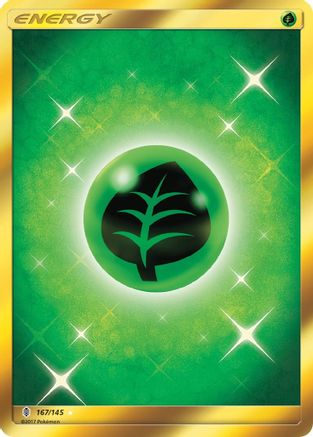 Grass Energy (Secret) 167/145 [SM  Guardians Rising]  - Holofoil