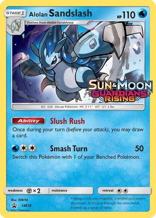 Alolan Sandslash SM18 [SM Promos]  - Holofoil