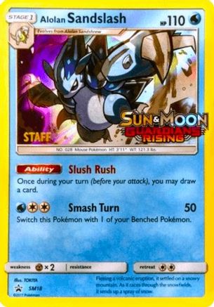 Alolan Sandslash SM18 [SM Promos]  - Holofoil