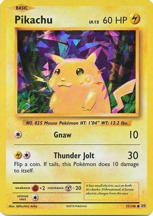 Pikachu 035/108 [Deck Exclusives]  - Holofoil