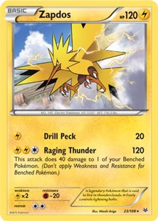 Zapdos 023/108 [Deck Exclusives]  - Holofoil